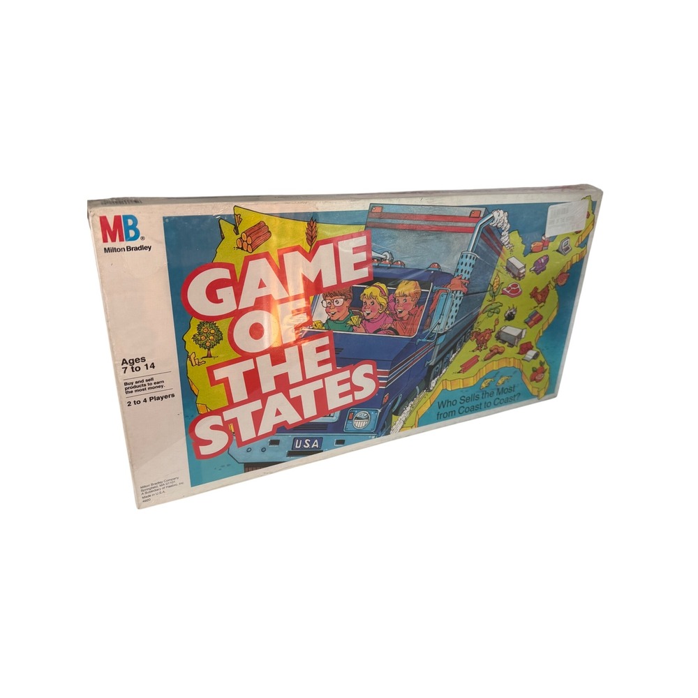 Milton Bradley Game of the States‎ Board Game 1982 Vintage Sealed USA Geography